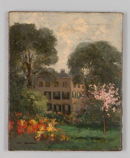 Gezicht op kasteel Rosendael vanuit het park, 1920, Gert Stegeman