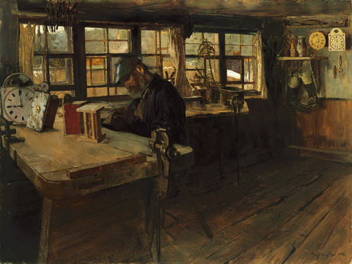Atelier d’horlogerie, 1906, Paul Segisser