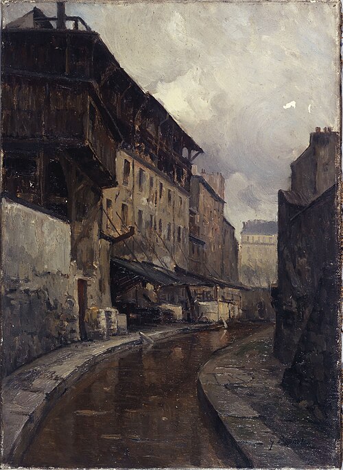 La Bièvre, rue de Valence, 1900, Germain Eugène Bonneton