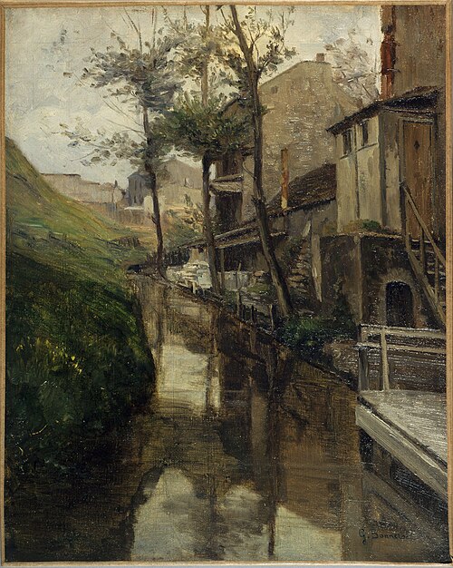 La Bièvre, rue Vulpian, 1900, Germain Eugène Bonneton