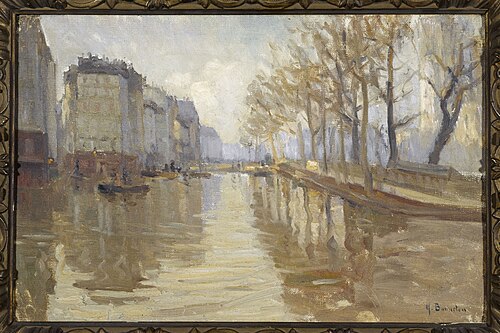 Le quai Montebello (inondations de 1910), 1910, Germain Eugène Bonneton