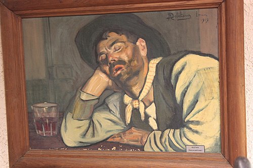 Boire un petit coup, 1919, Robert Adrien Delétang