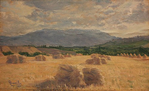 Blés en Cerdagne, 1903, Louis Bausil