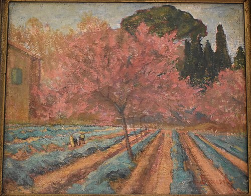 Pêchers en fleurs, 2000, Louis Bausil