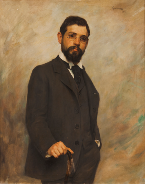 Retrato do pintor Espírito Santo Oliveira, 1902, Constantino Fernandes