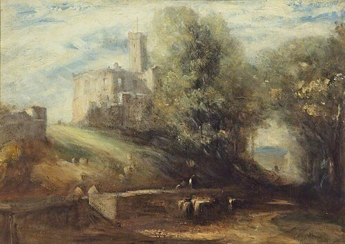 Warkworth Castle, 1890, Daniel Alexander Williamson