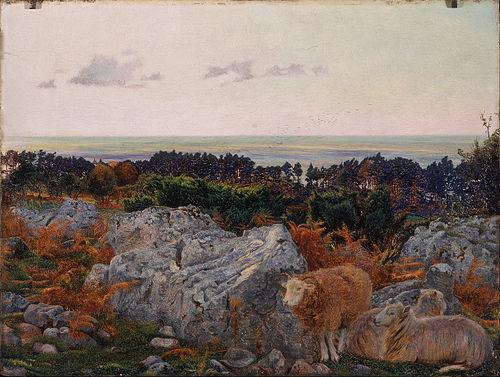 Morecambe Bay from Warton Crag, 1862, Daniel Alexander Williamson