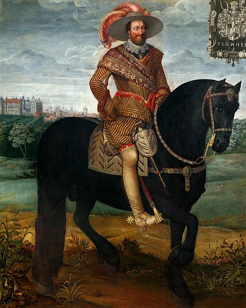 Portrait équestre de Jean-Albert II, duc de Mecklembourg., 1635, Daniel Block