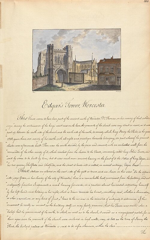 Edgar's Tower, 1778, John Daniel Bond