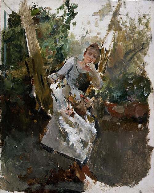 Sketch (Woman on a Swing), 1890, Emilio Sala Francés