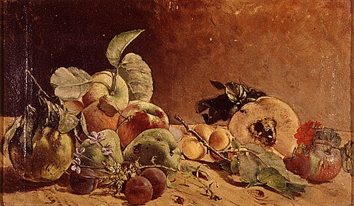 Früchte-Stillleben, 1867, Emilio Sala Francés