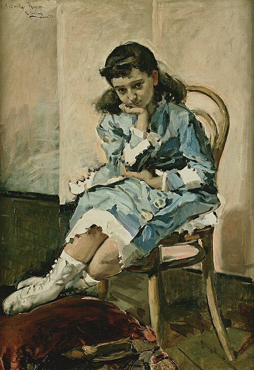 María Guerrero as a Girl, 1878, Emilio Sala Francés