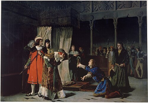 La prisión del príncipe de Viana, 1871, Emilio Sala Francés