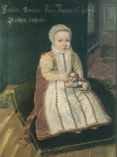 Porträt der Emilia Antwerpiana van Nassau (1581-1657), 1582, Daniël van den Queborn