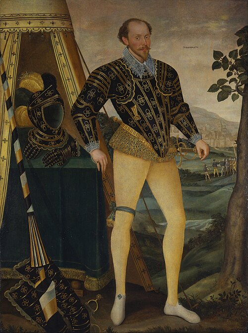 Sir William Drury, of Hawstead, Suffolk (1550–1590), 1587, Daniël van den Queborn