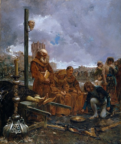 Pedir limosna para enterrar a don Álvaro de Luna, 1884, Manuel Ramírez Ibáñez