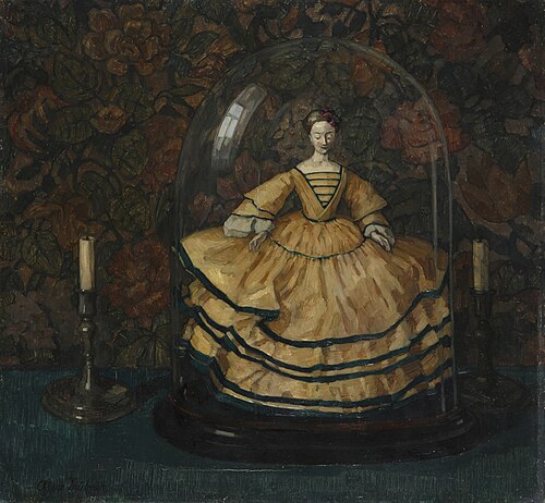Doll under Glass Dome, 1912, Alice Trübner
