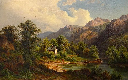 On the Edge of the Harz Mountains, 1850, Emil Bott