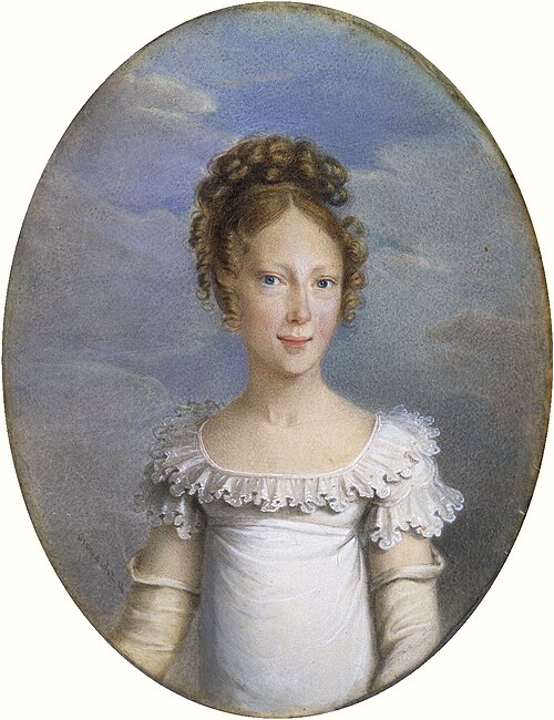 Portrait of Archduchess Maria Anna of Austria, 1817, Natale Schiavoni