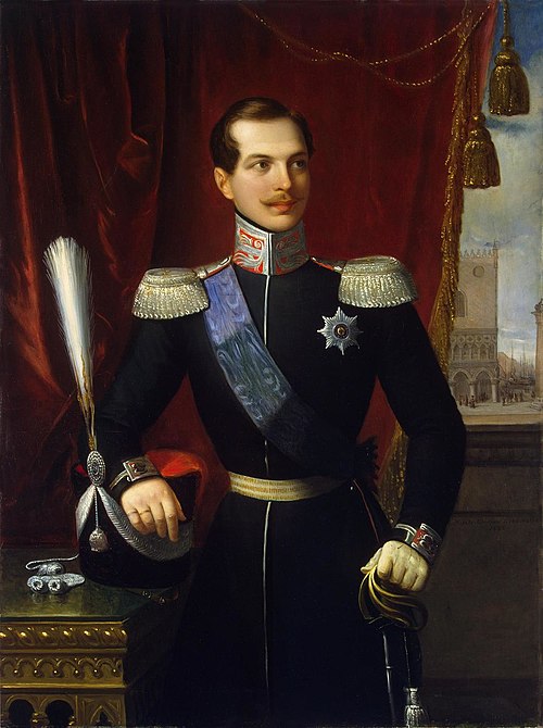 Portrait of Grand Duke Alexander Nikolayevich, 1838, Natale Schiavoni
