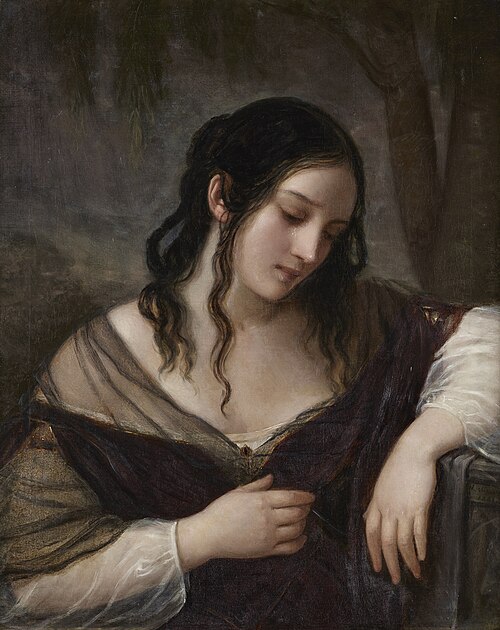 Die Traurigkeit, 1841, Natale Schiavoni