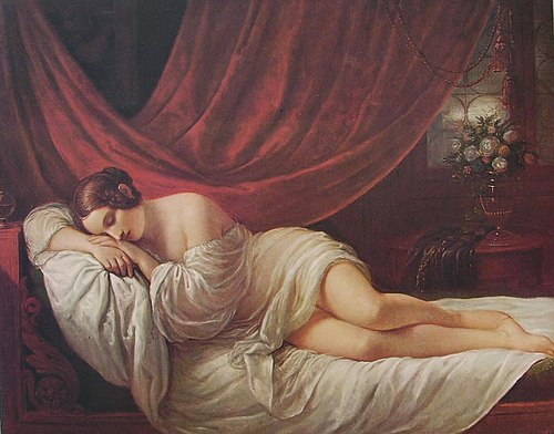 Sogno di una sedicenne, 1820, Natale Schiavoni