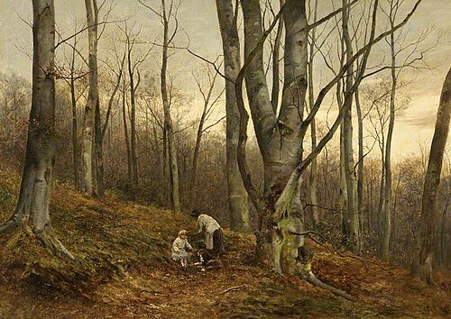 A Beech Wood, Malvern, Worcestershire, 1889, David Bates