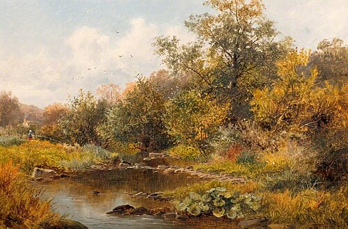 Brook at Old Storridge, Worcestershire, , David Bates