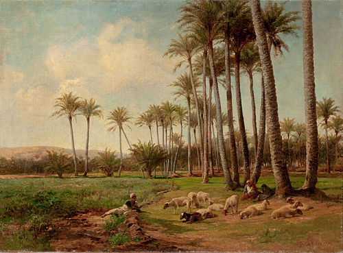 An Oasis in the Desert, 1899, David Bates