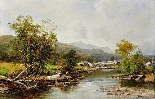A village in mid-Wales, 1895, David Bates