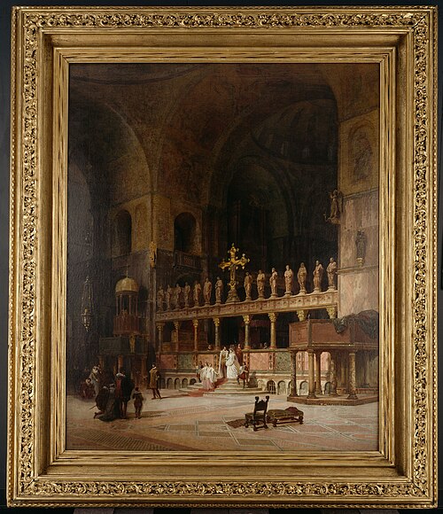 Interior of St. Mark's, Venice, 1869, David Dalhoff Neal
