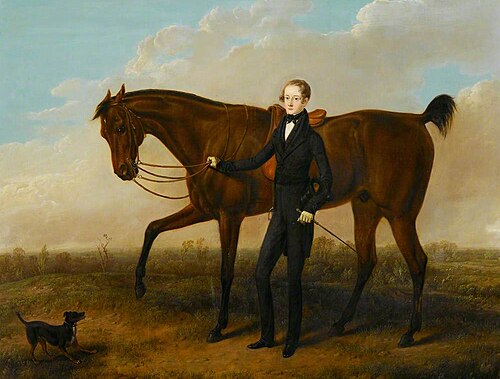 Richard (?) Kevitt Rotherham with His Horse, 1832, David Gee