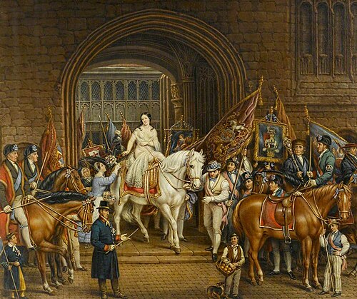 The Lady Godiva Procession of 1829, Coventry, 1861, David Gee