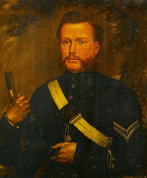 David Gee (1839–1911), as a Rifle Volunteer, 1870, David Gee