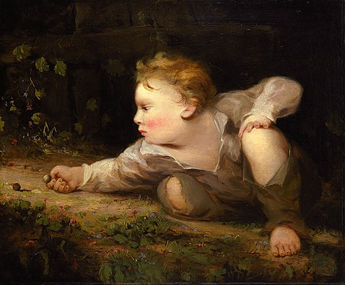 Boy Playing Marbles, 1858, David Gilmour Blythe