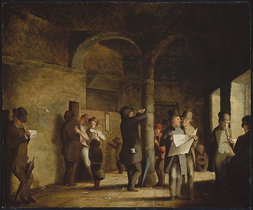 In the Pittsburgh Post Office, 1860, David Gilmour Blythe