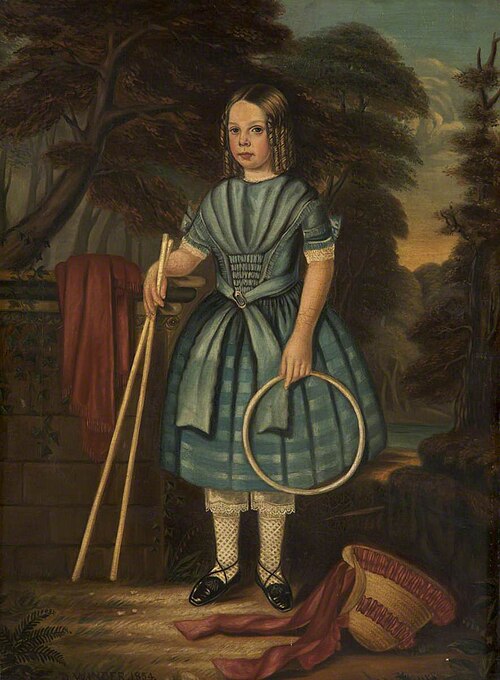 Girl with a Hoop, 1854, David Horatio Winder