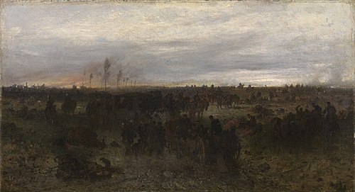 Abend nach der Schlacht bei Wörth, 1871, Franz Adam