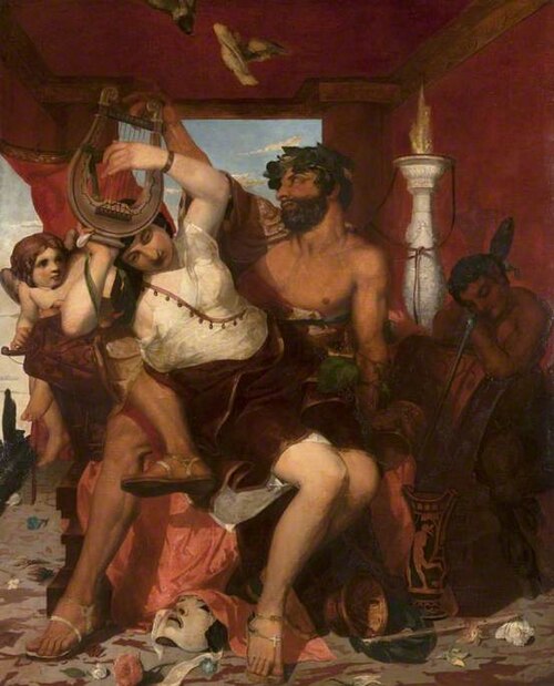 Sappho and Anacreon, 1835, David Scott