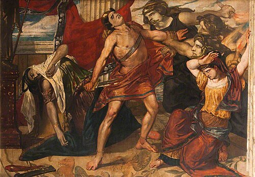 Orestes Seized by the Furies after the Murder of Clytemnestra, 1838, David Scott