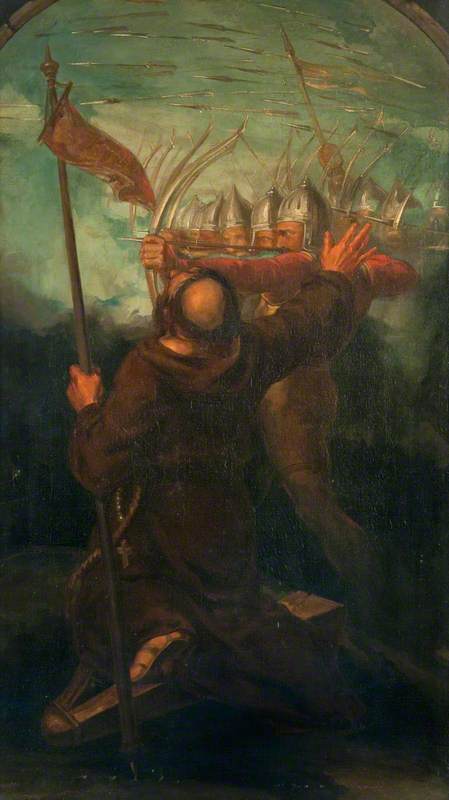 English War: The Spear (triptych, right panel), , David Scott