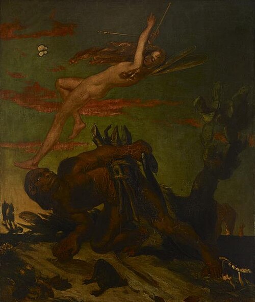Ariel and Caliban, 1837, David Scott