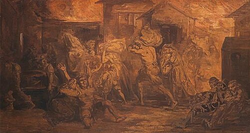 The Fire of London, 1843, David Scott