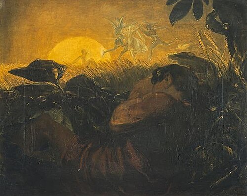 The Belated Peasant (from Milton's 'Paradise Lost'), 1843, David Scott