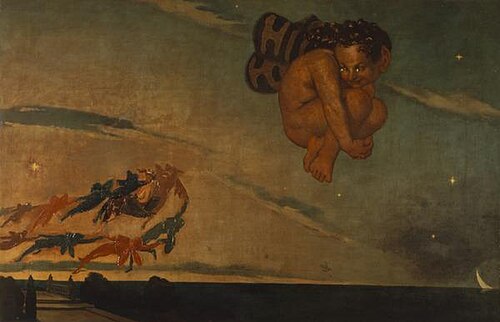 Puck Fleeing from the Dawn, 1837, David Scott