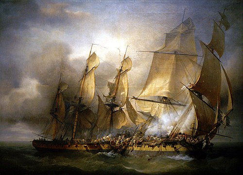 Combat de La Bayonnaise contre l'Embuscade, 1801, Louis-Philippe Crépin