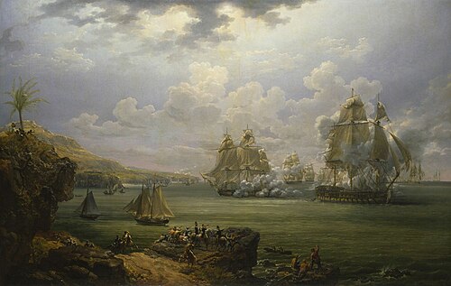 Combat de la Poursuivante contre l'Hercule, 1819, Louis-Philippe Crépin