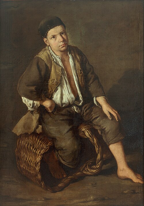 Porter sitting on a basket, 1735, Giacomo Ceruti