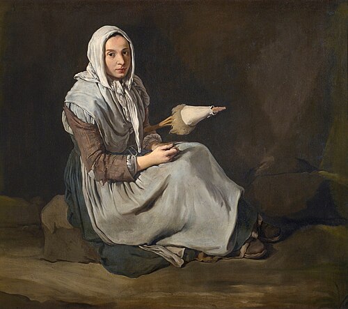 The Spinster, 1730, Giacomo Ceruti
