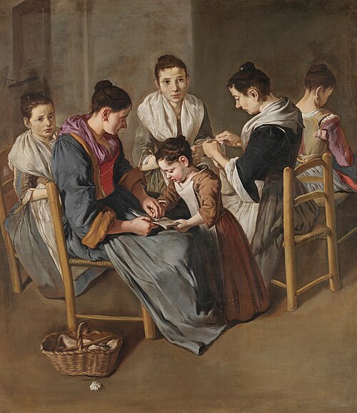 Girls' school, 1720, Giacomo Ceruti